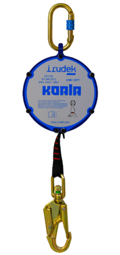 Anticaídas retráctil de aluminio con cinta de 6,6m de longitud Koala